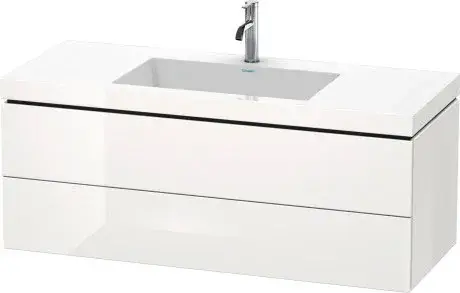 Duravit L-Cube Тумба с раковиной подвесная и 2-мя ящ. 120x48x50h см, цвет: белый глянц. LC6929O2222