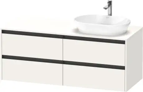 Duravit Ketho.2 Тумба под раковину справа 140x55x56,8h см, цвет: белый супермат. K24898R84840000