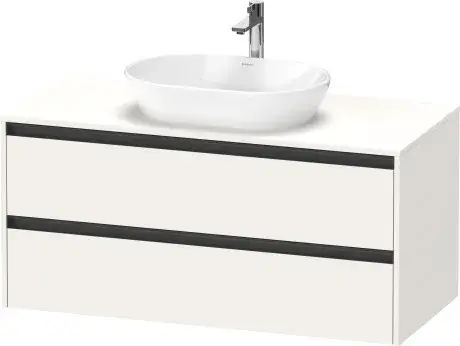 Duravit Ketho.2 Тумба под раковину с 2-мя ящ. 120x55x56,8h см, цвет: белый супермат. K24897084840000