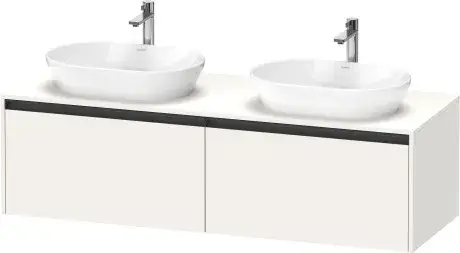Duravit Ketho.2 Тумба под две раковины 160x55x45,9h см, цвет: белый супермат. K24889B84840000