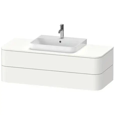 Duravit Happy D.2 Plus Тумба под консоль 130x55x40,8h см, цвет: белый шелковисто-мат. HP497203636