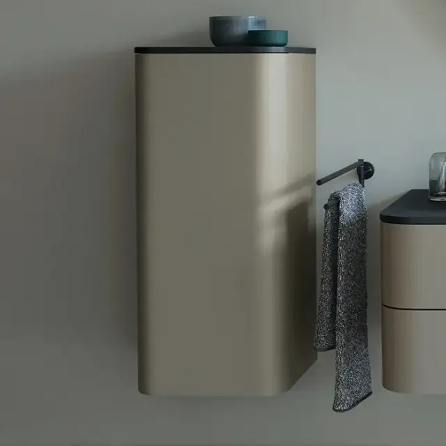 Duravit Happy D.2 Plus Пенал подвесной 88x40xh36 cм, цвет stone grey satin matt HP1260L9292