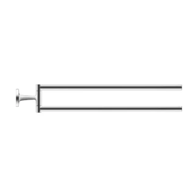Duravit Starck T Полотенцедержатель двойной, настенный 46,5 cм, цвет хром 0099411000