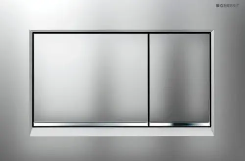 Geberit Sigma 30 Кнопка смыва для инсталляции, цвет: хром матовый, полоска хром глянцевый 115.883.KN.1