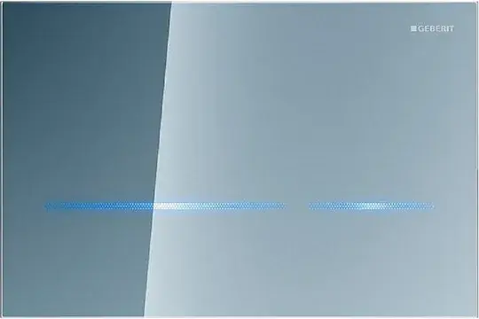 Geberit Sigma 80 Кнопка смыва для инсталляции, элеткронная, стекланная, от сети, цвет: зеркальный 116.090.SM.1