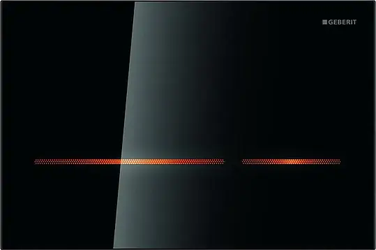 Geberit Sigma 80 Кнопка смыва для инсталляции, элеткронная, стекланная, питане от сети, цвет: черный 116.090.SG.1