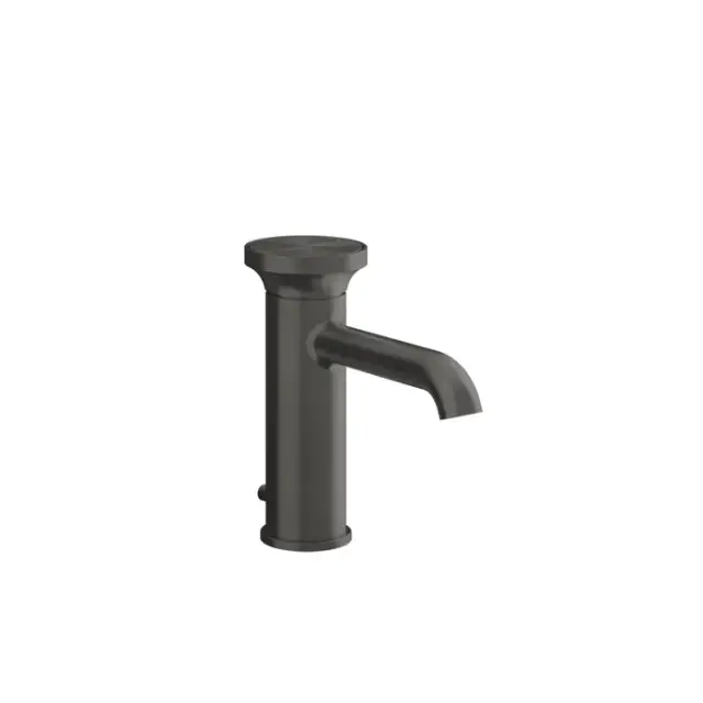 Gessi Origini Смеситель для раковины с д/к, высота излива 10 см, цвет: black metal brushed PVD 66001#707