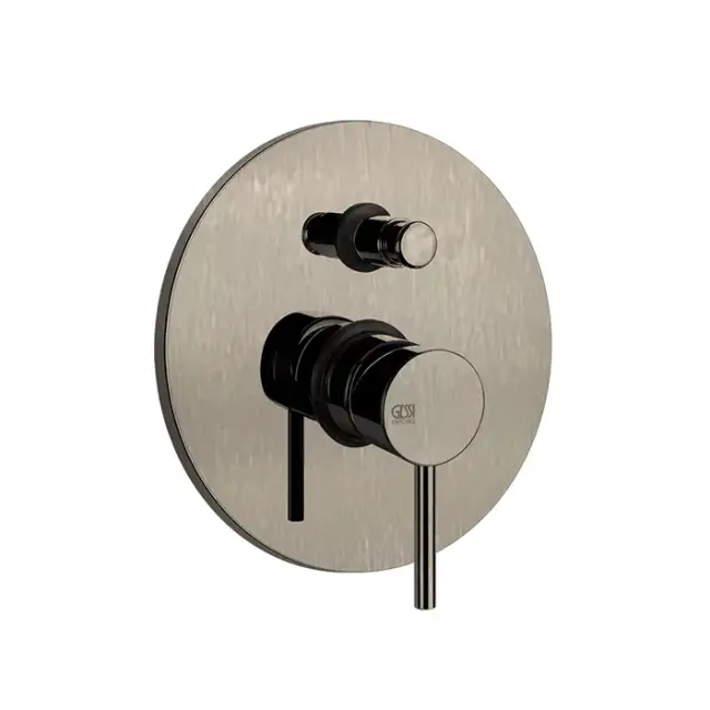 Gessi Via Tortona Смеситель для ванны встраиваемый, 2 потребителя, цвет: finox brushed nickel 18779#149