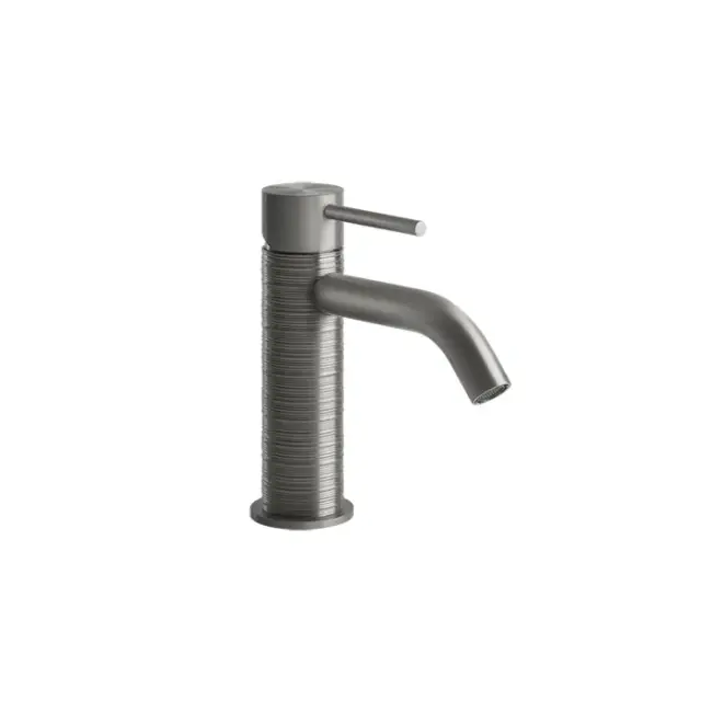 Gessi 316 Trame Смеситель для раковины без донного клапана однорычажный, цвет: steel brushed 54302#239