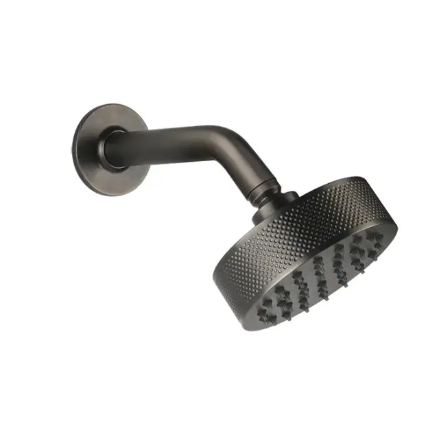 Gessi Inciso Верхний душ 11,8 см 1 вид струи, кронштейн настенный 22,1 см, цвет: matte black 58189#299