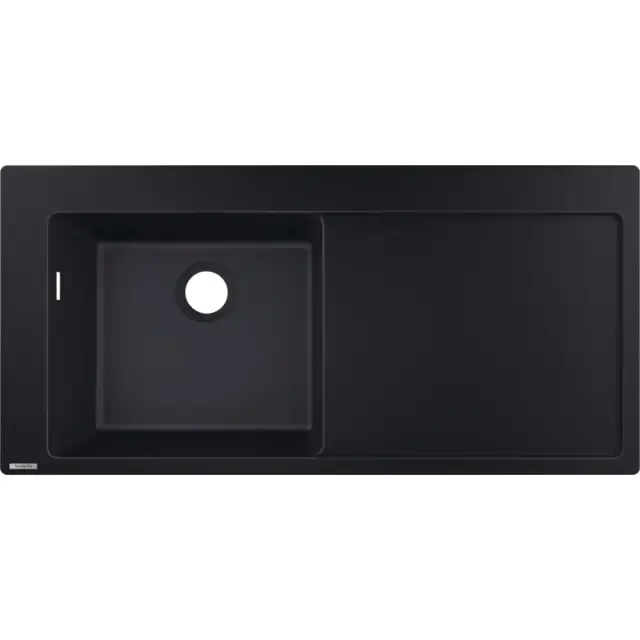 Hansgrohe S51 Кухонная мойка встраиваемая сверху 1 чаша 105x51 см, цвет: черный графит 43330170