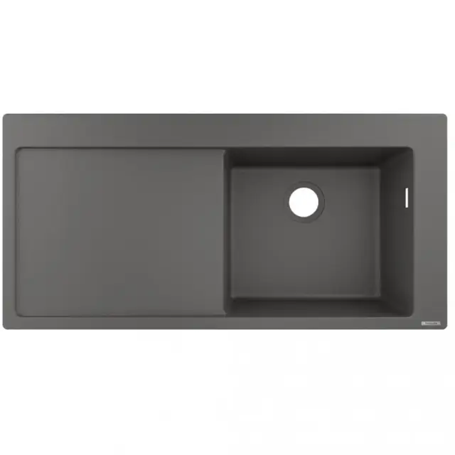 Hansgrohe S51 Кухонная мойка встраиваемая сверху 1 чаша 105x51 см, цвет: серый камень 43314290