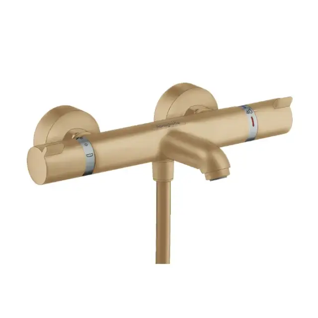 Hansgrohe Ecostat Термостат для ванны Comfort BM, излив 17,7 см, цвет: шлифованная бронза 13114140