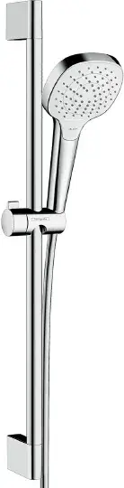 Hansgrohe Croma Select E Душевой гарнитур: лейка 3 режима Vario, штанга 67 см, цвет: белый/хром 26582400