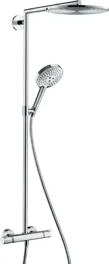 Hansgrohe Raindance Select S Душевая стойка: термостат, верхний душ 30 см, ручной душ, цвет: хром 27114000