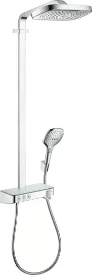 Hansgrohe Raindance Select E Душевая стойка: термостат, верхний душ 3 режима 32x16 см, цвет: хром 27127000