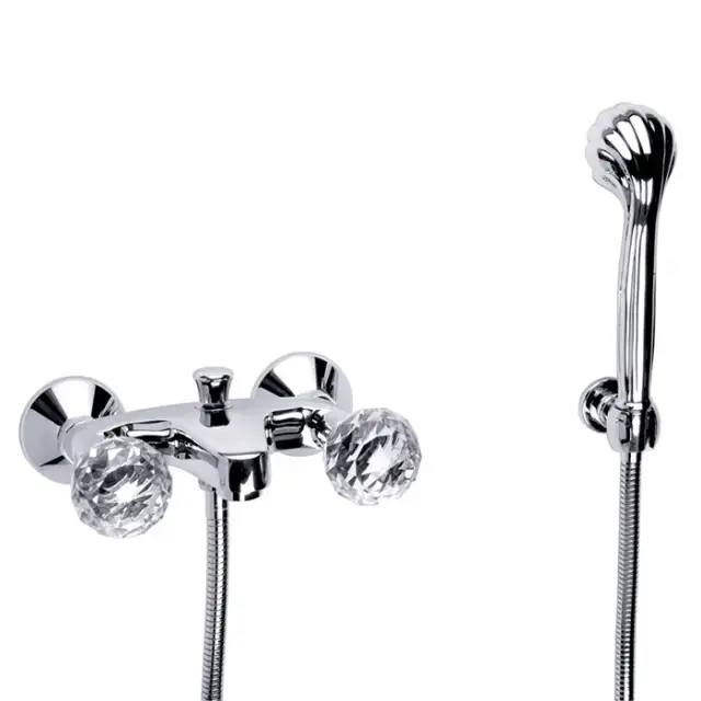 Jorger Florale Crystal Смеситель для ванны и душа, цвет: хром/crystal 600.20.100.000-11