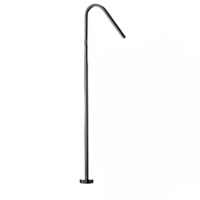 Kerasan Смеситель для раковины, напольный, с прогрессивным картриджем, цвет: нерж. сталь сатин. 756198 NEW