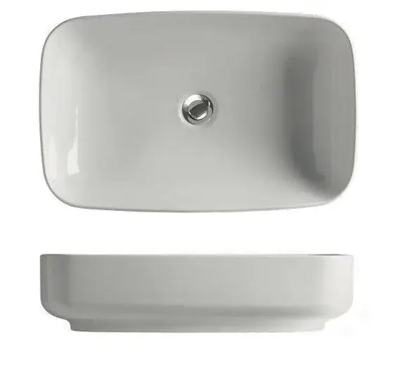 Kerasan Tribeca Раковина чаша 60x38x15h см, без перелива, без д/к, цвет: Bianco 514101