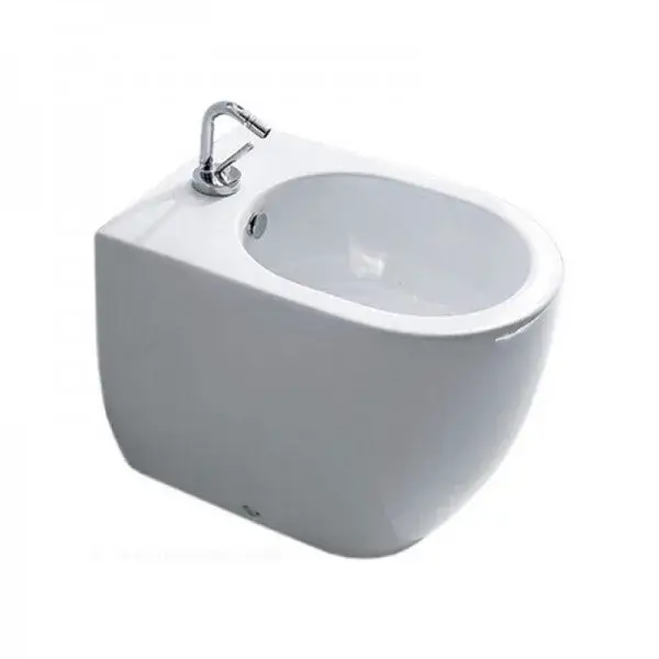 Kerasan Flo Биде напольное 48x36 см, с 1 отверстием под смеситель и переливом, цвет: Bianco 312101*1