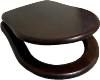 Kerasan Retro Крышка-сиденье для унитаза, крепление бронза, цвет: Noce massello 109340