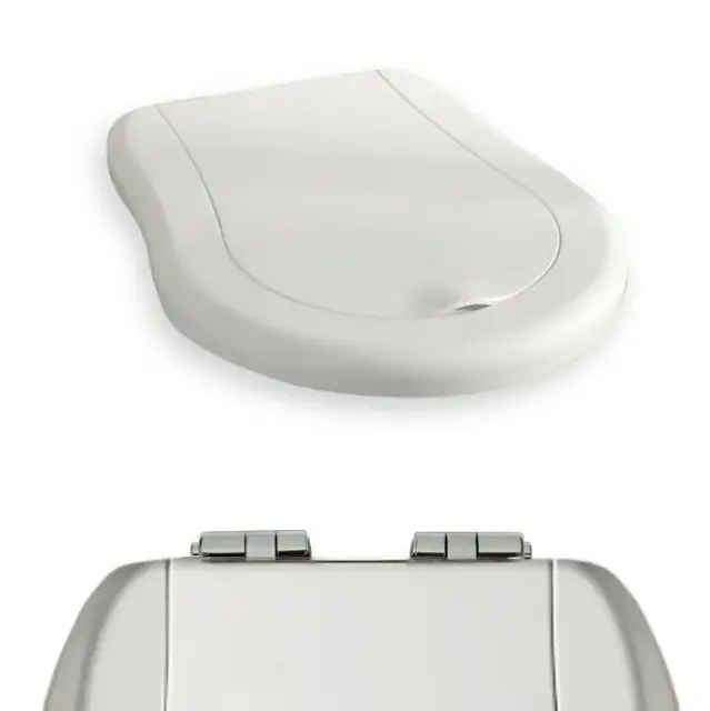 Kerasan Retro Крышка-сиденье для унитаза, с микролифтом, крепление хром, цвет: Bianco lucido 108901