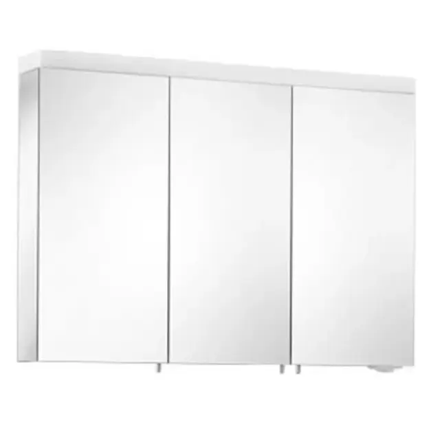 Keuco Royal Reflex New Зеркальный шкаф с двойной подсветкой 100х70хh15 см, цвет: Белый 24204 171301