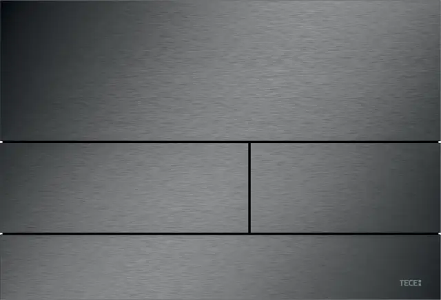 Tece Square II Кнопка смыва для унитаза, металл, цвет: сатин, черный хром 9240846