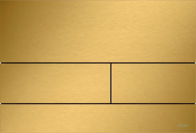 Tece Square II Кнопка смыва для унитаза, металл, цвет: сатин, позолоченный 9240847