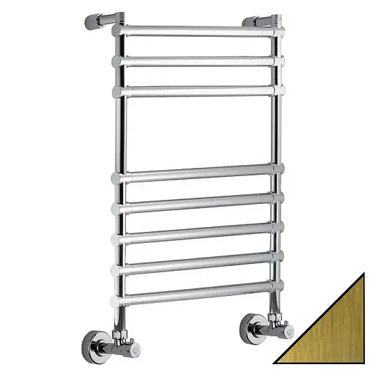 Margaroli Sole 464/8 Полотенцесушитель водяной 53,5х76h (int 47), нижнее, цвет: bronze/old brass 4644708OBN