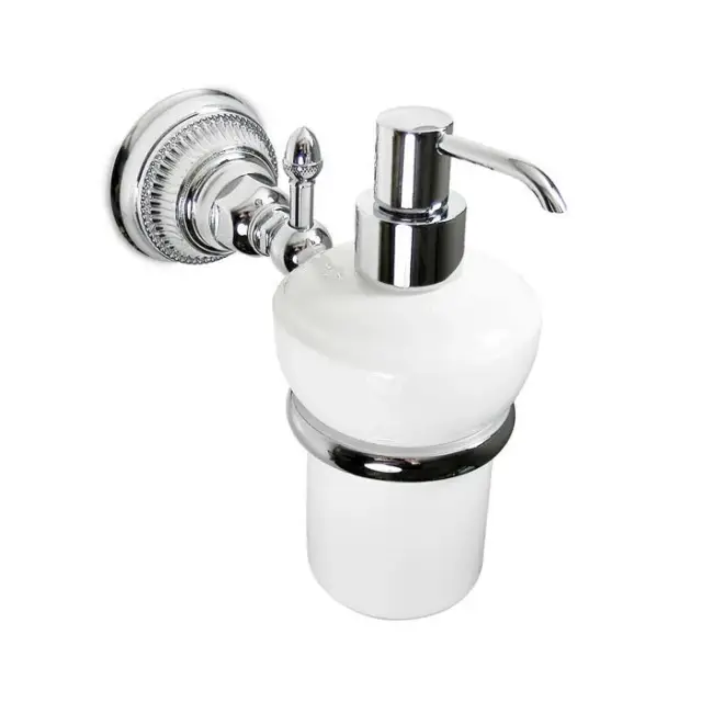 Nicolazzi Impero Дозатор для жидкого мыла подвесной, керамическая колба, цвет: хром 1489CR36