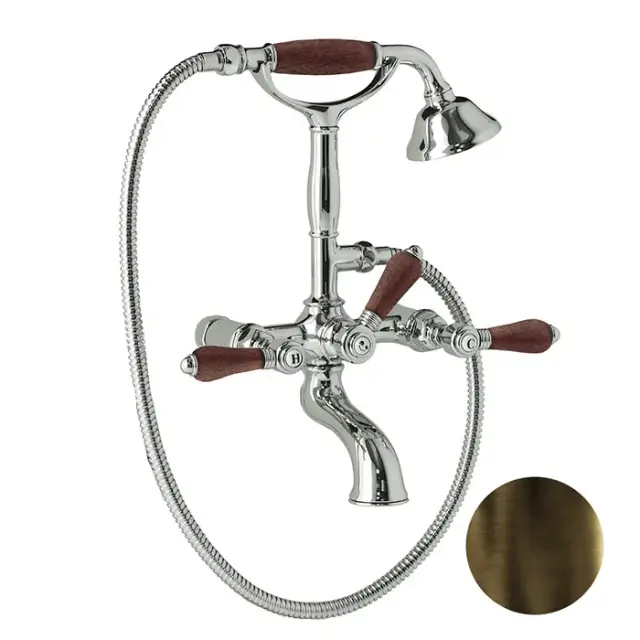 Nicolazzi Forest Смеситель для ванны на 2 отверстия, цвет тёмная бронза 1401DB79