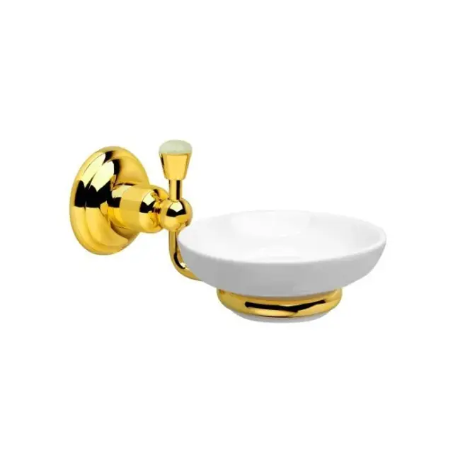 Nicolazzi Onice Мыльница с керамической чашей, подвесная, цвет: золото 1487GO09O