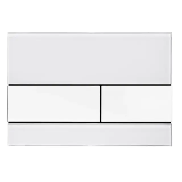 Tece Square Кнопка смыва для унитаза, стекло, цвет: белый 9240800