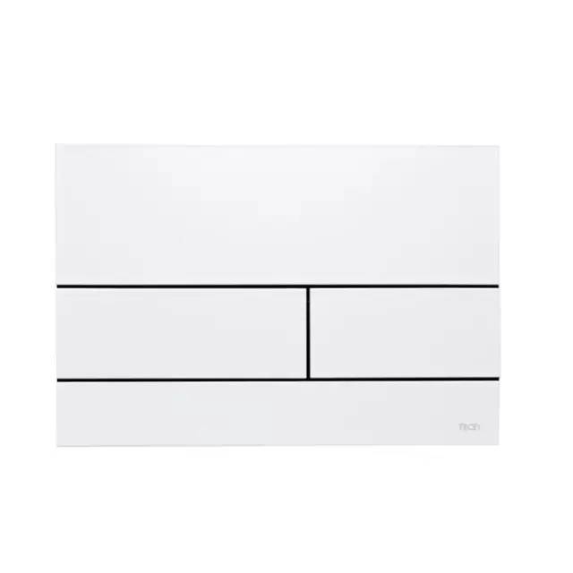 Tece Square II Кнопка смыва для унитаза, металл, цвет: белый глянцевый 9240832
