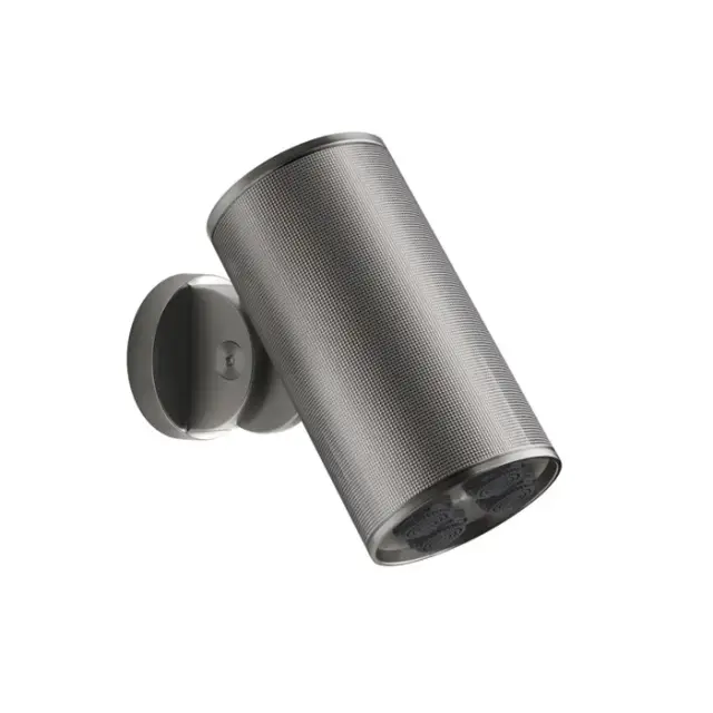 Gessi 316 Верхний душ d7,9 см, 1 вид струи, кронштейн настенный, цвет: steel brushed 57287#239