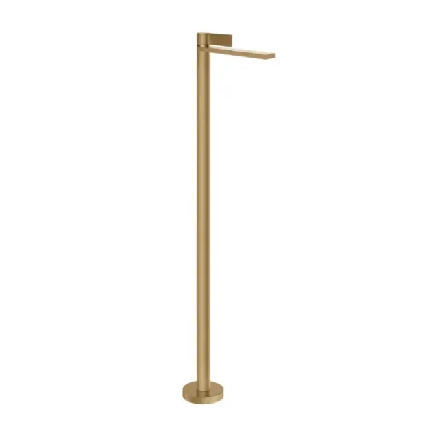 Gessi Inverso Rigato Смеситель для раковины напольный, излив 108,7 см, цвет: warm bronze brushed PVD 73595#726