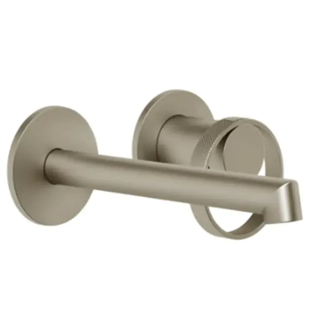 Gessi Anello Смеситель для раковины встр., без вн. части, излив 16 см, цвет: finox brushed nickel 63381#149