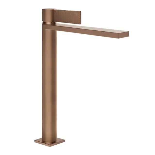 Gessi Inverso Diamantato Смеситель для раковины высокий, с д/к, изл. 27 см, цвет: copper brushed PVD 73653#708