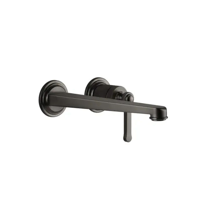Gessi Venti20 Смеситель для раковины встраиваемый, без вн. части, цвет: black metal brushed PVD 65088#707