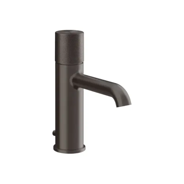Gessi Habito Смеситель для раковины, с д/к, длина излива 13,1 см, цвет: black metal brushed PVD 70601#707