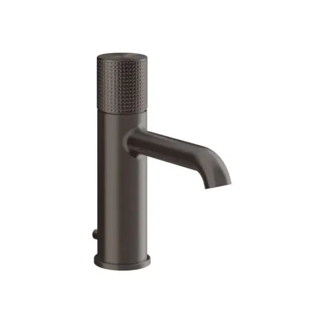 Gessi Habito Смеситель для раковины, с д/к, длина излива 13,1 см, цвет: black metal brushed PVD 70401#707