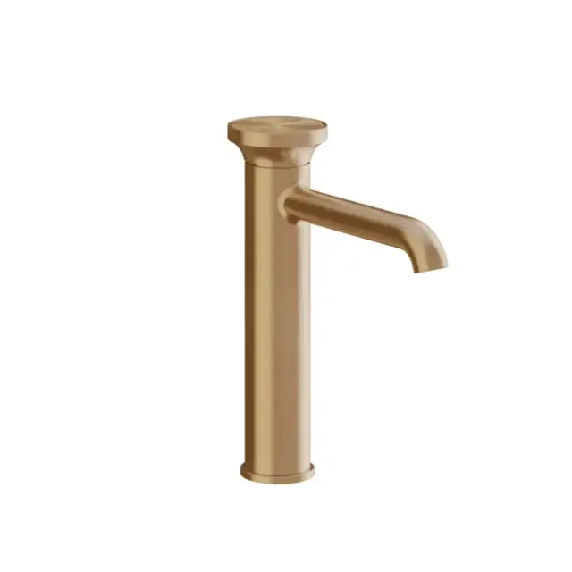 Gessi Origini Смеситель для раковины высокий, без д/к, излив 17,4 см, цвет: warm bronze brushed PVD 66006#726