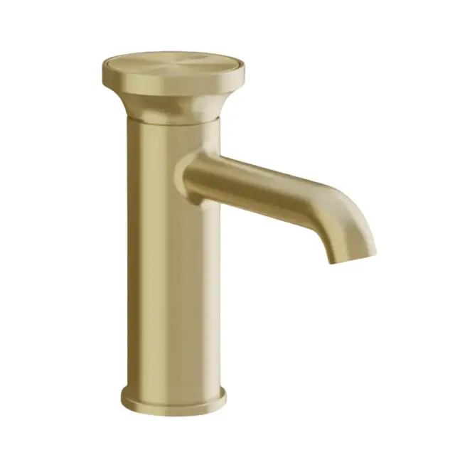 Gessi Origini Смеситель для раковины, без д/к, длина излива 13,1 см, цвет: brushed brass PVD 66002#727