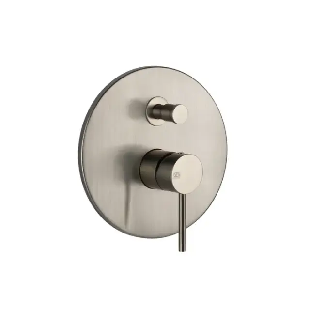 Gessi Via Tortona Смеситель для душа 2 потребителя, встр., внешняя часть, цвет: finox brushed nickel 44667#149