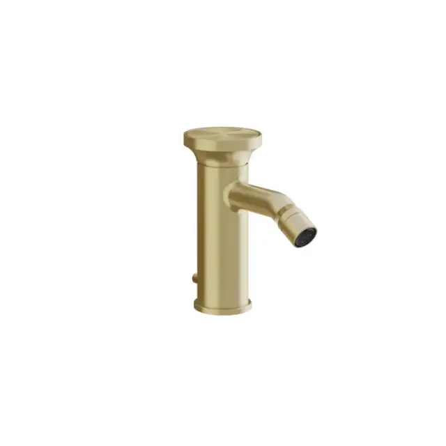 Gessi Origini Смеситель для биде, с донным клапаном, длина излива 11,1 см, цвет: brushed brass PVD 66007#727