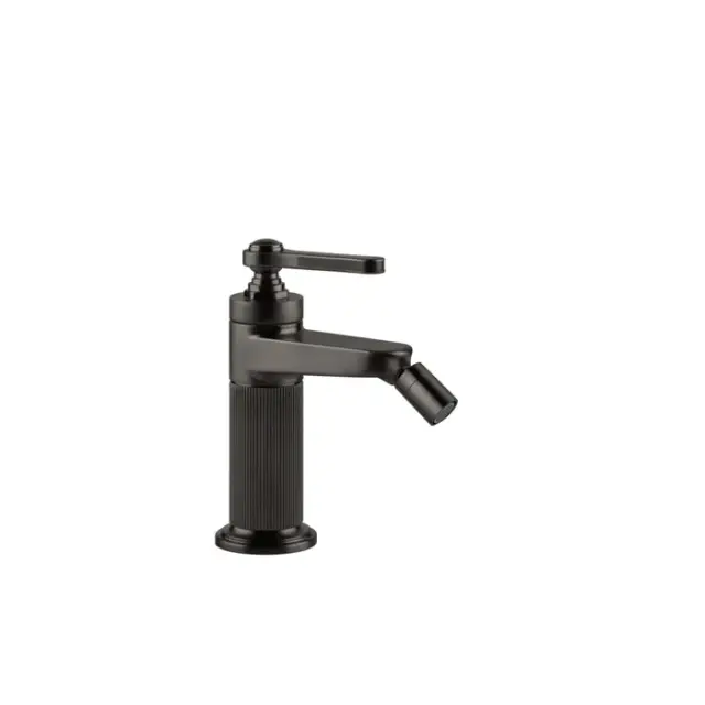 Gessi Venti20 Смеситель для биде, с д/к, длина излива 11,5 см, цвет: black metal brushed PVD 65007#707