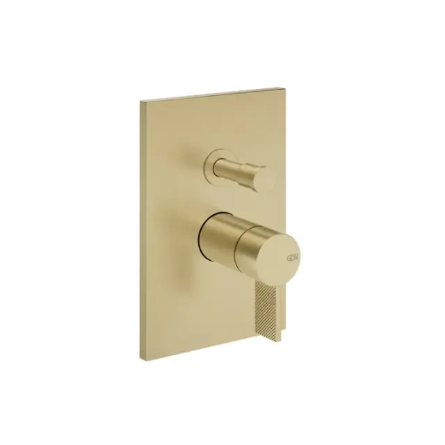 Gessi Inverso Diamantato Смеситель для душа на 2 потребителя, встраиваемый, цвет: brushed brass PVD 73679#727