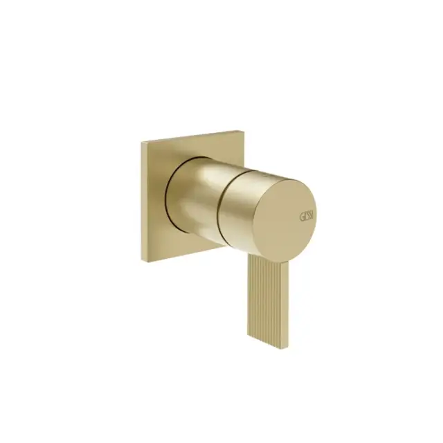Gessi Inverso Rigato Смеситель для душа на 1 потребитель, встр., внеш. часть, цвет:brushed brass PVD 73519#727