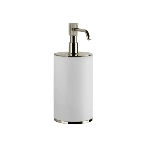 Gessi Venti20 Дозатор для жидкого мыла настольный, композитная колба, цвет: nickel PVD 65437#720